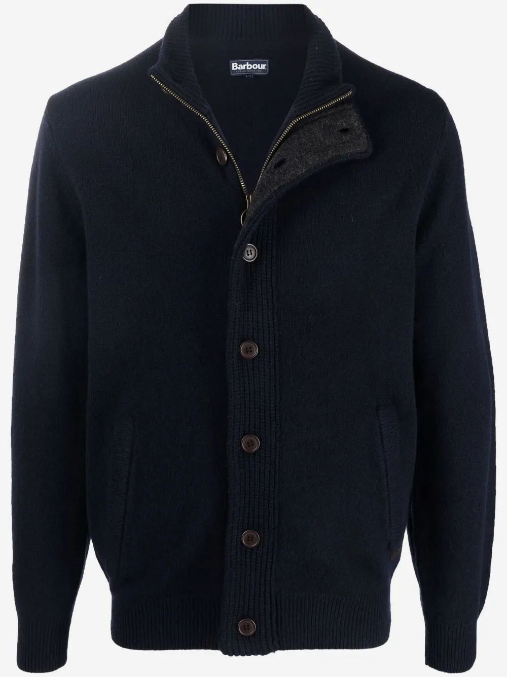 Barbour Men Knitwear Essential Patch Half Zip Barbour Maglieria Uomo Essential Patch Half Zip
