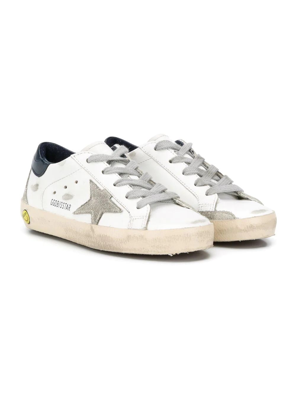 SUPER-STAR LEATHER UPPER AND HEEL SUEDE STAR AND S SUPER-STAR LEATHER UPPER AND HEEL SUEDE STAR AND S
