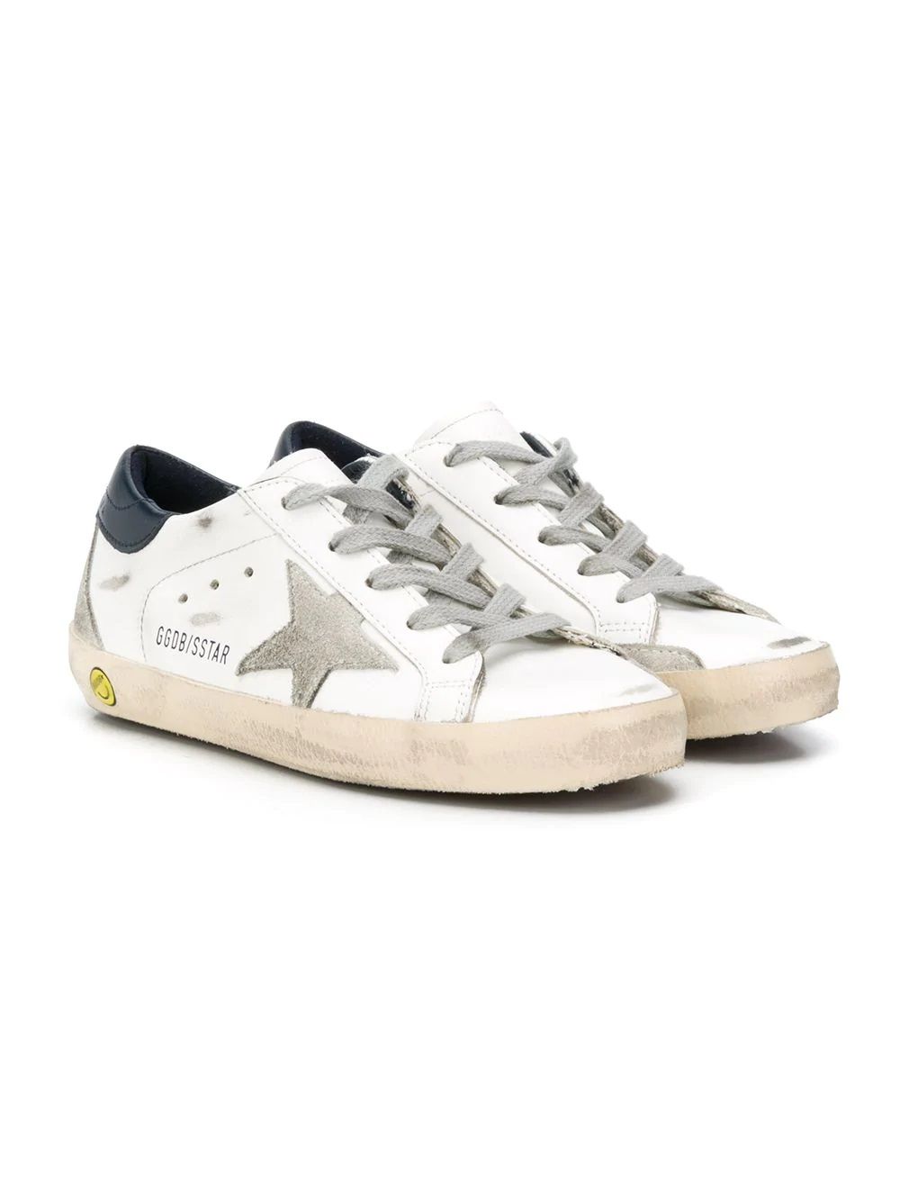 SUPER-STAR LEATHER UPPER AND HEEL SUEDE STAR AND S SUPER-STAR LEATHER UPPER AND HEEL SUEDE STAR AND S